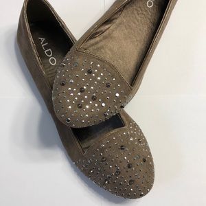NEW Aldo | Suede Studded Ballet Flats